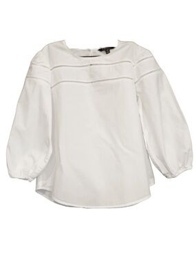 Lauren Ralph Lauren White Blouse Long Sleeve Medium